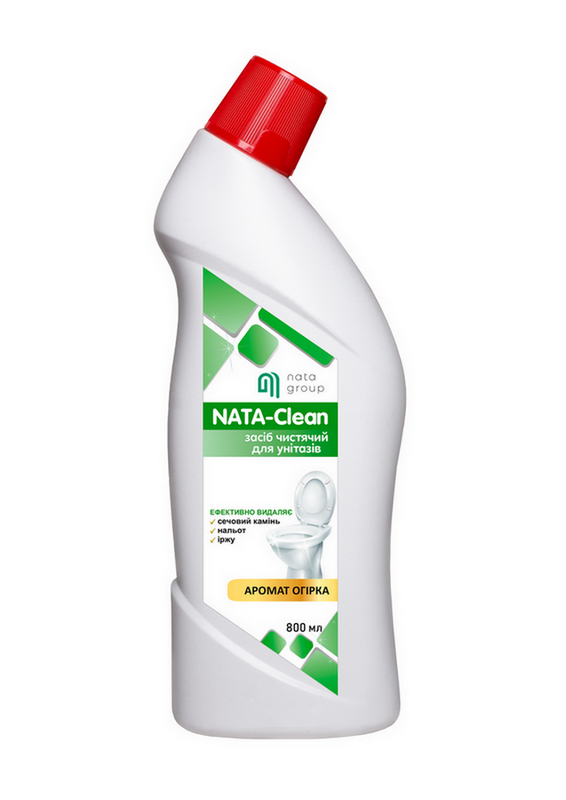 Środek do toalet NATA-Clean o zapachu ogórka, butelka 800 ml z dyszą